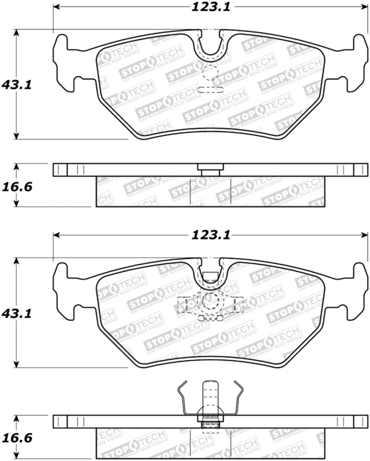 Picture of StopTech Street Brake Pads - Front