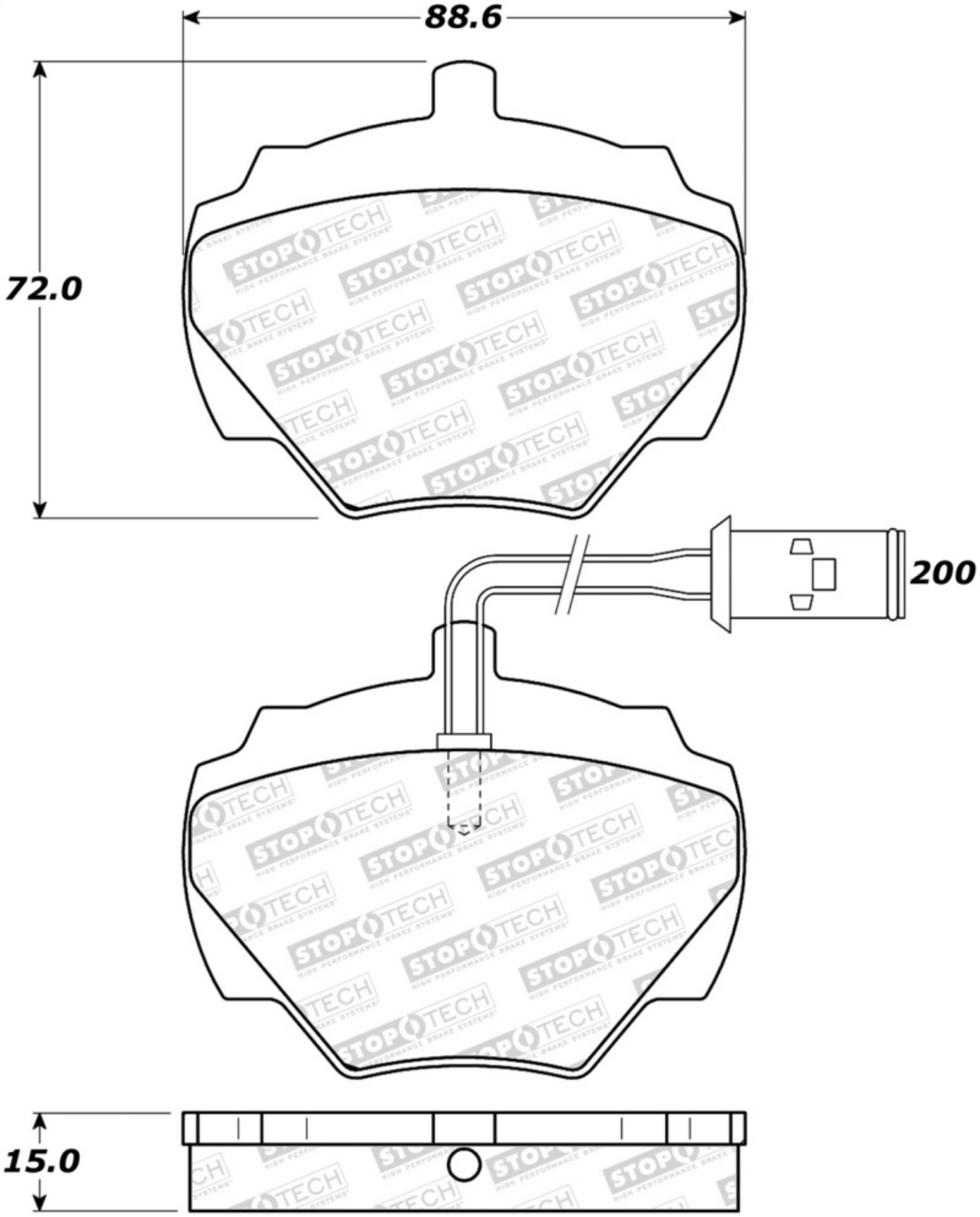 Picture of StopTech Street Brake Pads - Front