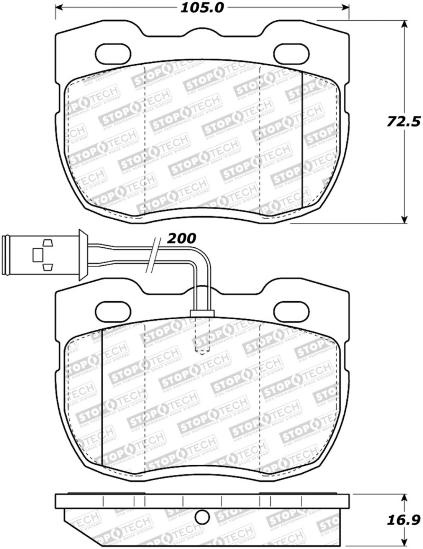 Picture of StopTech Street Brake Pads - Front