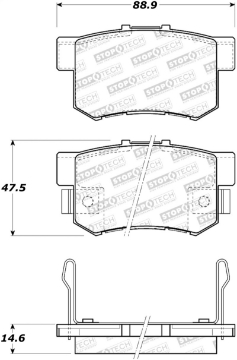 Picture of StopTech Street Brake Pads - Front