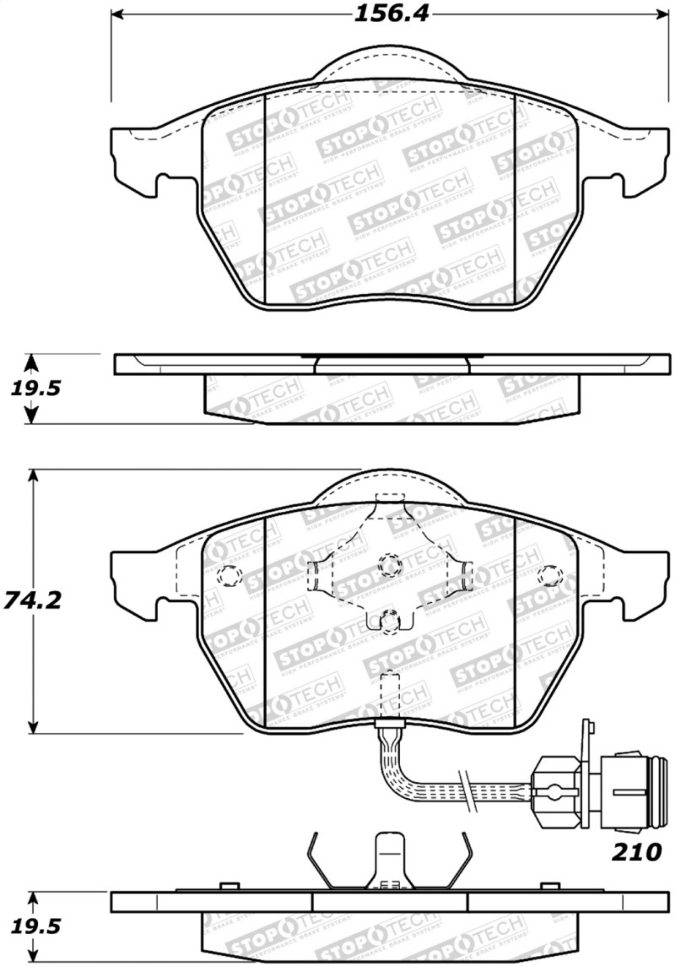 Picture of StopTech Street Brake Pads - Front