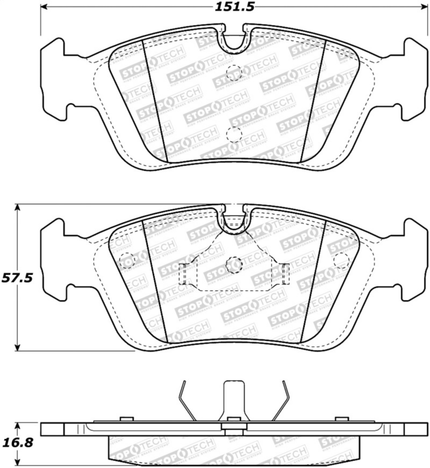 Picture of StopTech Street Brake Pads - Front