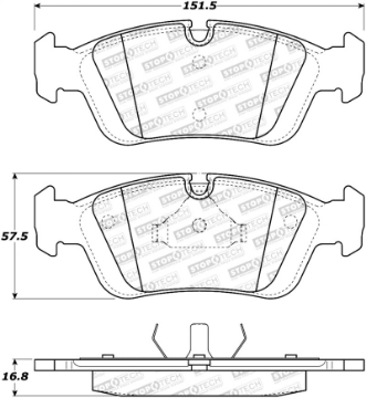 Picture of StopTech Street Brake Pads - Front