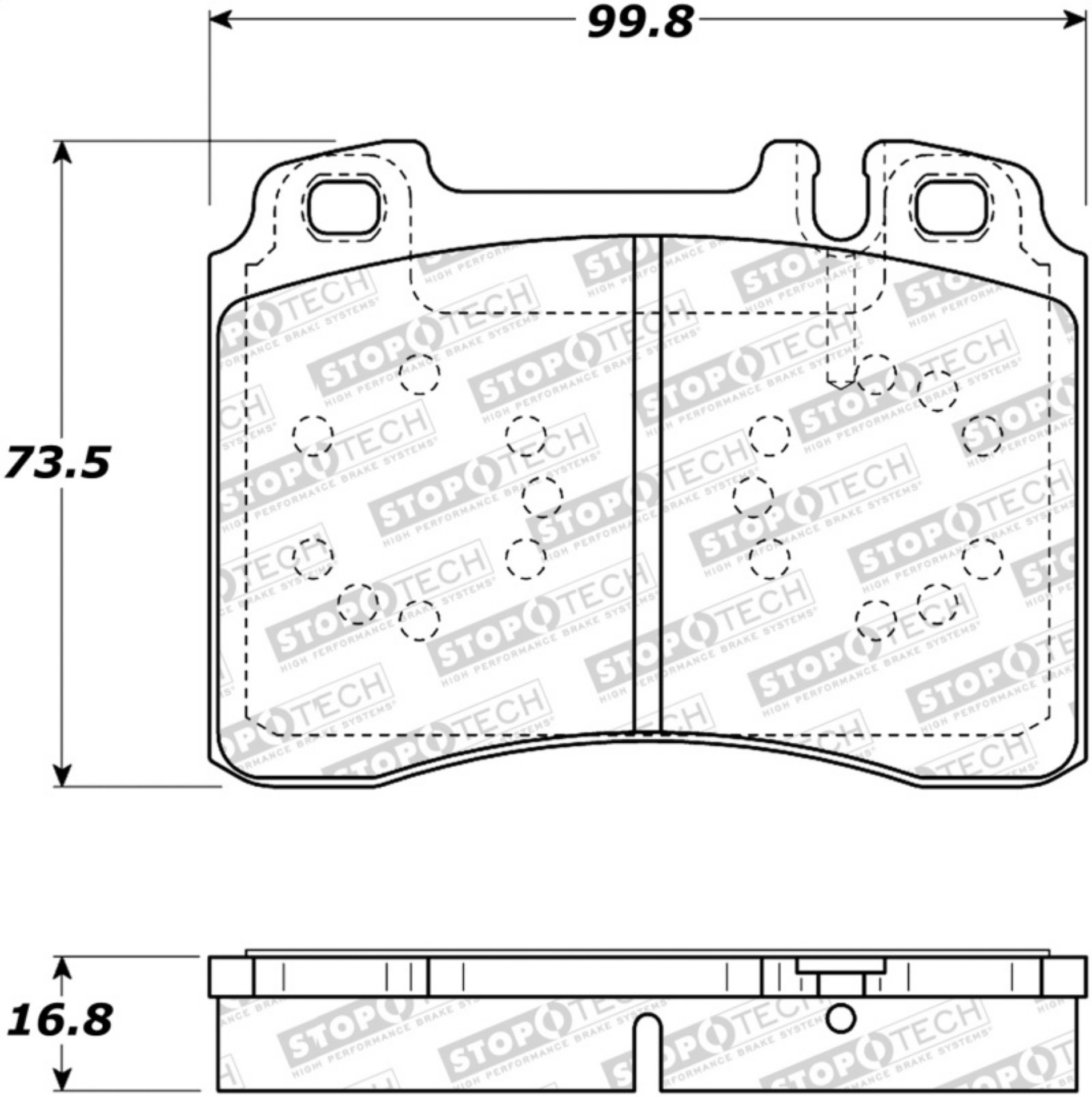 Picture of StopTech Street Brake Pads - Front
