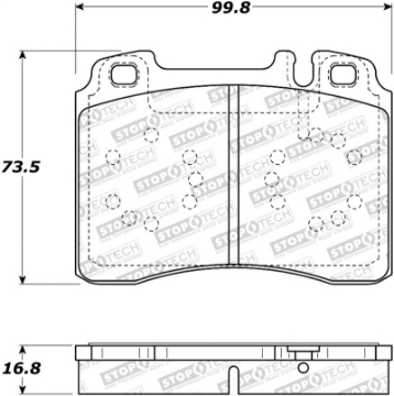 Picture of StopTech Street Brake Pads - Front