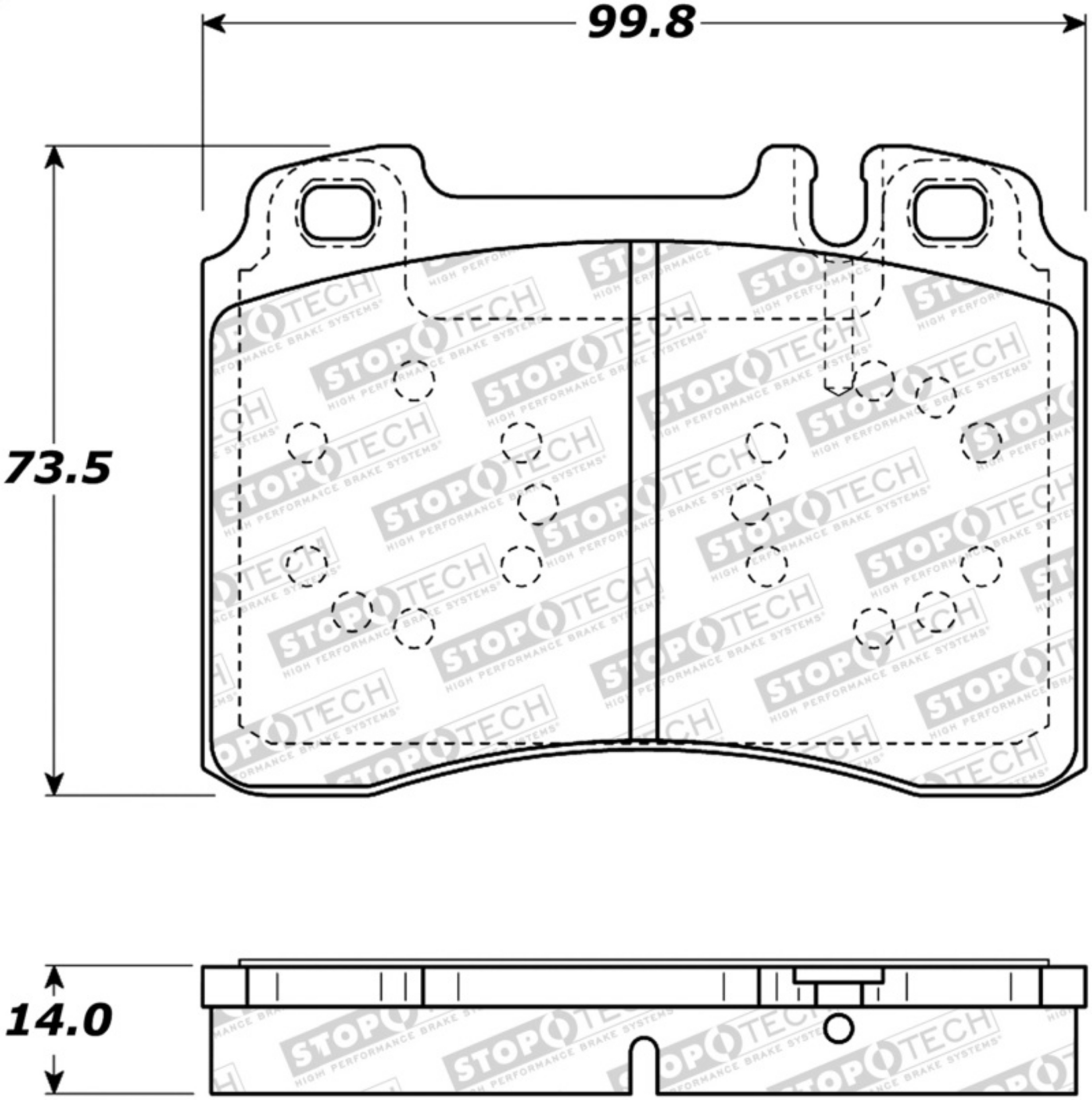Picture of StopTech Street Brake Pads - Front