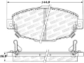 Picture of StopTech Street Brake Pads - Front