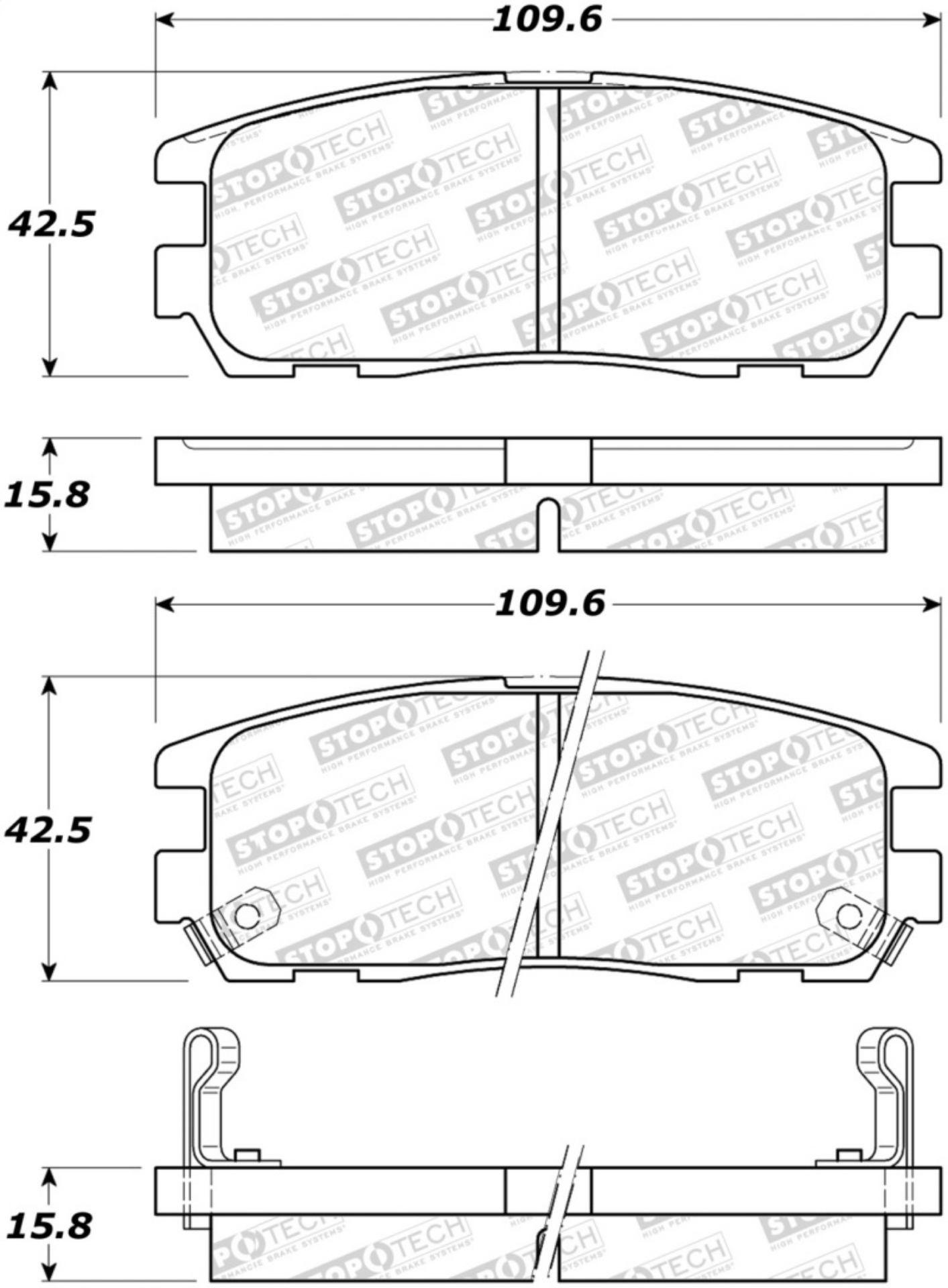 Picture of StopTech Street Brake Pads - Front