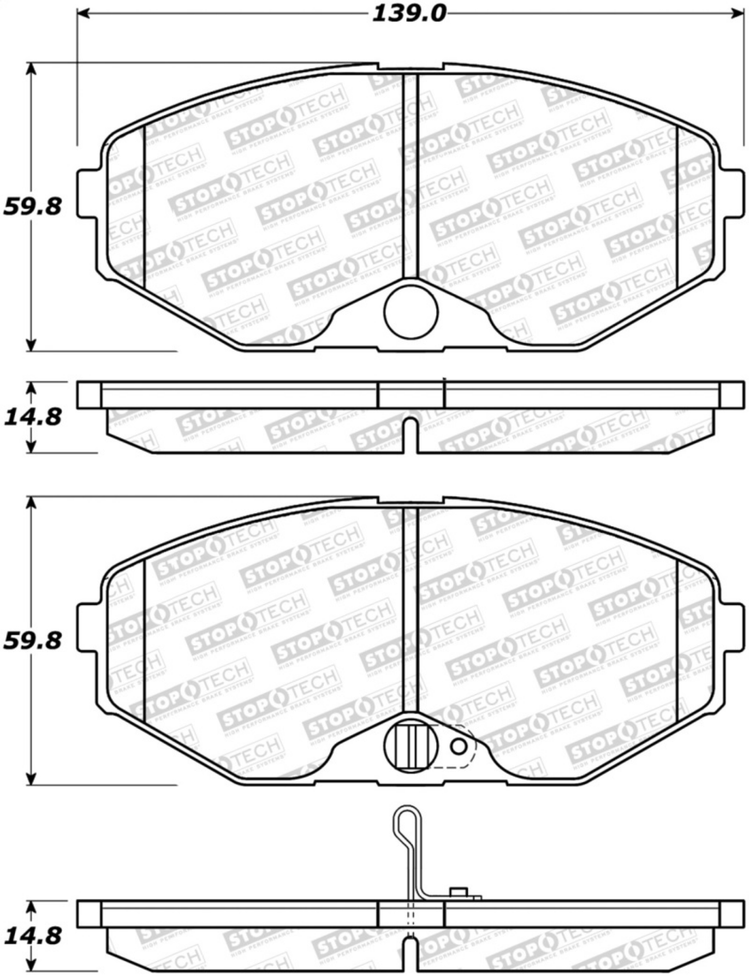 Picture of StopTech Street Brake Pads - Front