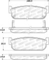 Picture of StopTech Street Brake Pads - Front