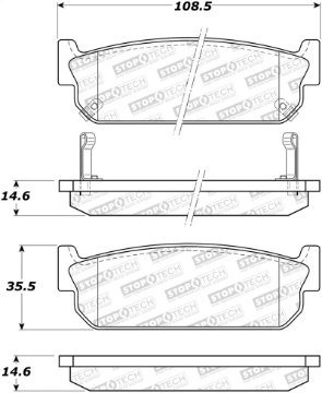 Picture of StopTech Street Brake Pads - Front