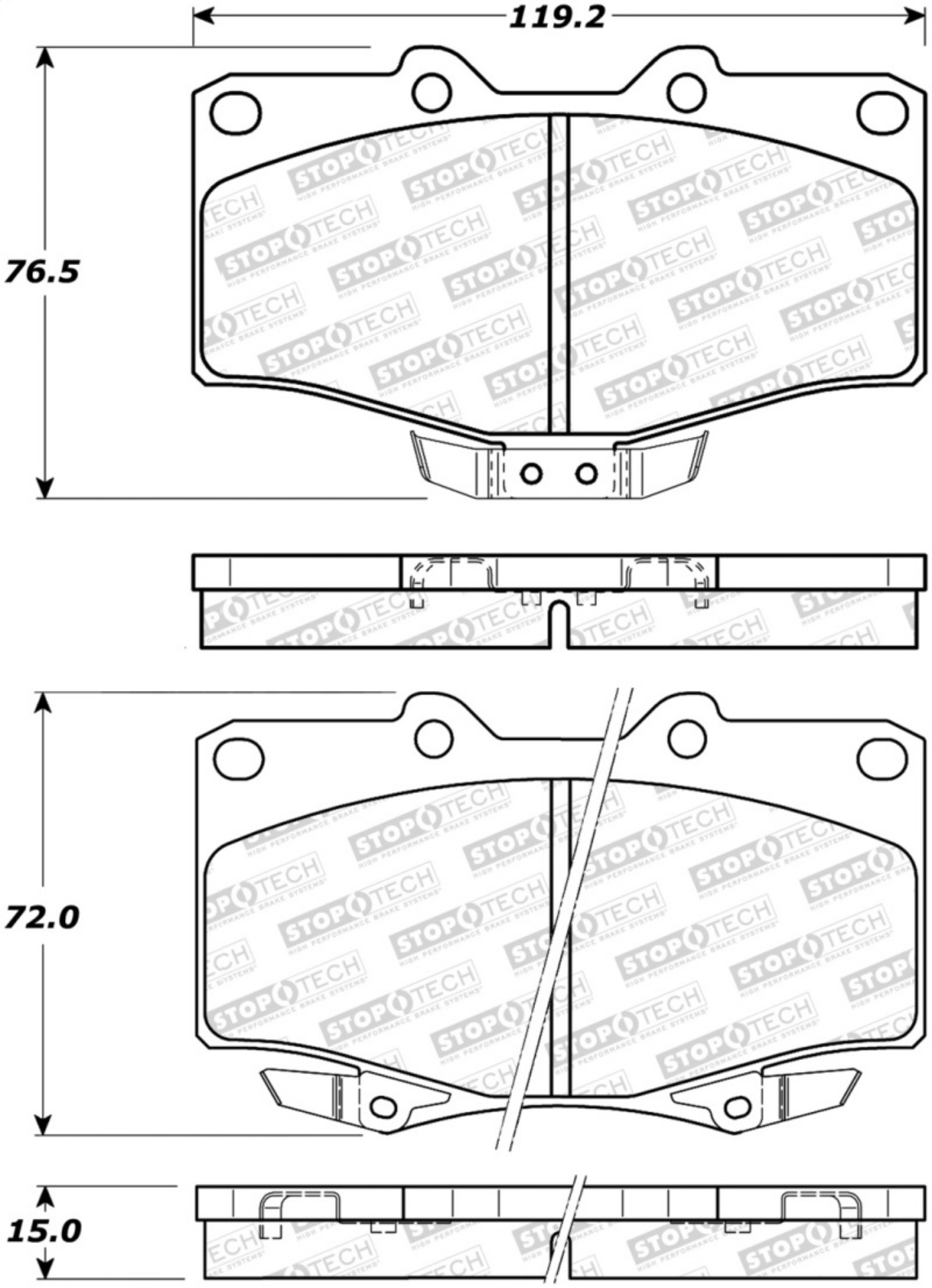 Picture of StopTech Street Brake Pads - Front