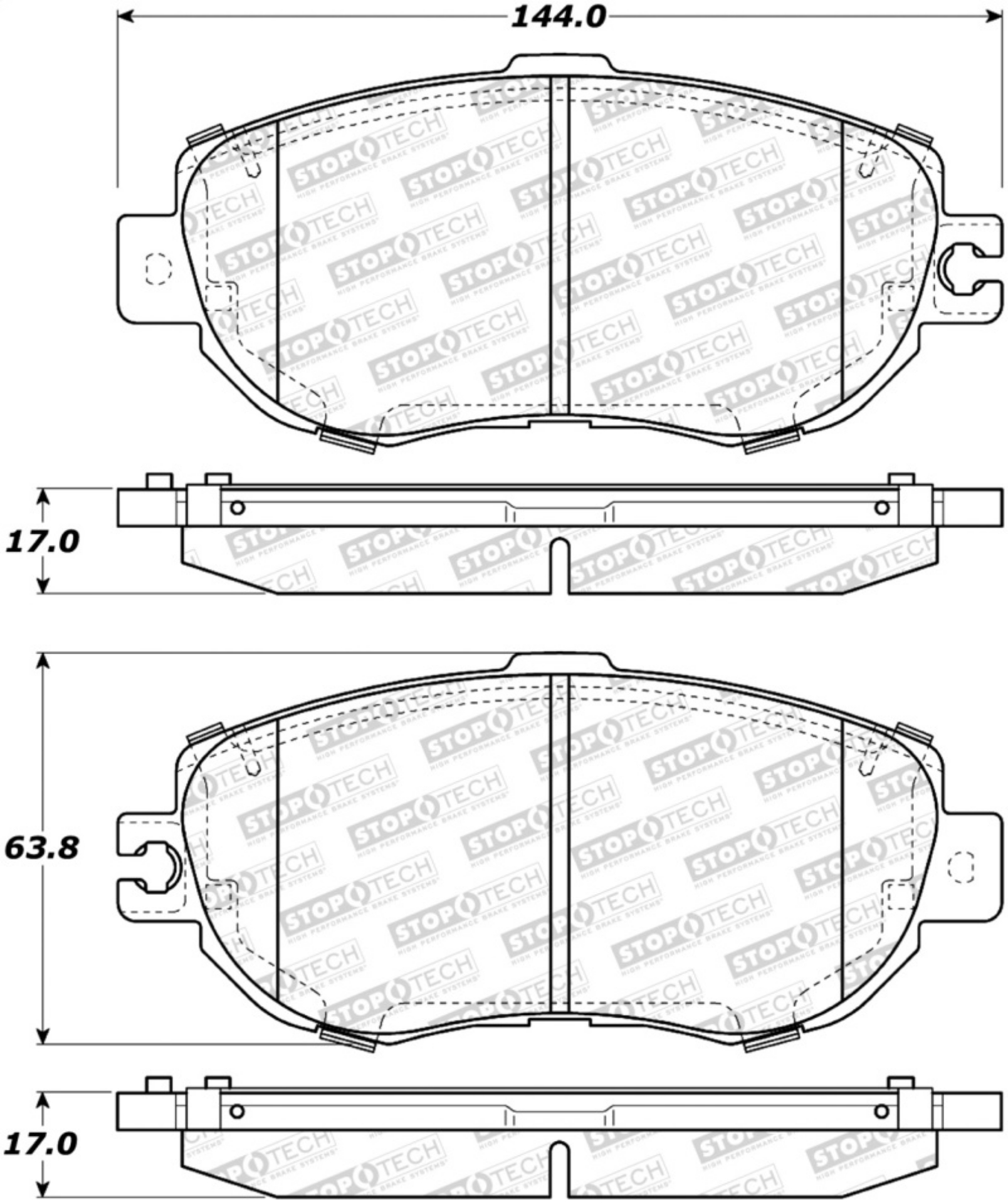 Picture of StopTech Street Brake Pads - Front