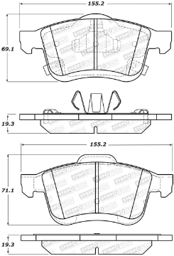 Picture of StopTech Street Brake Pads - Front-Rear
