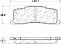 Picture of StopTech Street Brake Pads - Front-Rear
