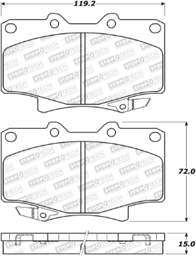 Picture of StopTech Street Brake Pads - Front-Rear