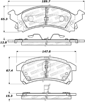 Picture of StopTech Street Brake Pads - Front-Rear
