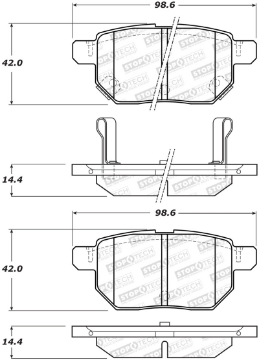 Picture of StopTech Street Brake Pads - Rear