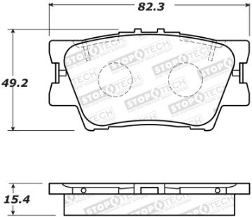 Picture of StopTech Street Brake Pads - Rear