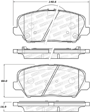 Picture of StopTech Street Brake Pads - Rear