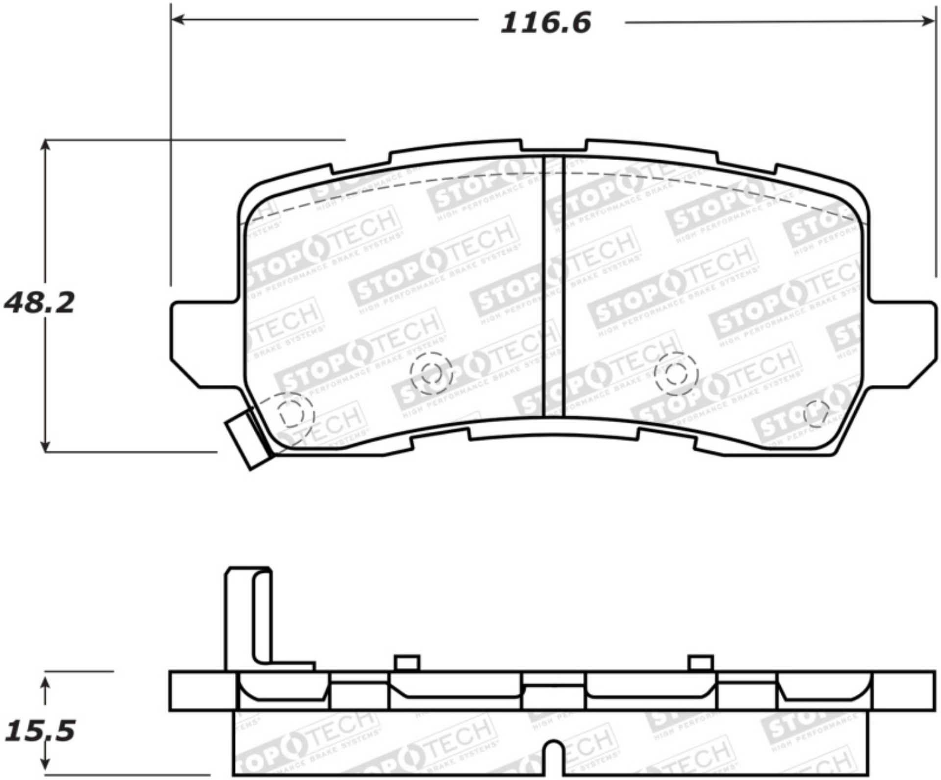Picture of StopTech Street Brake Pads - Rear
