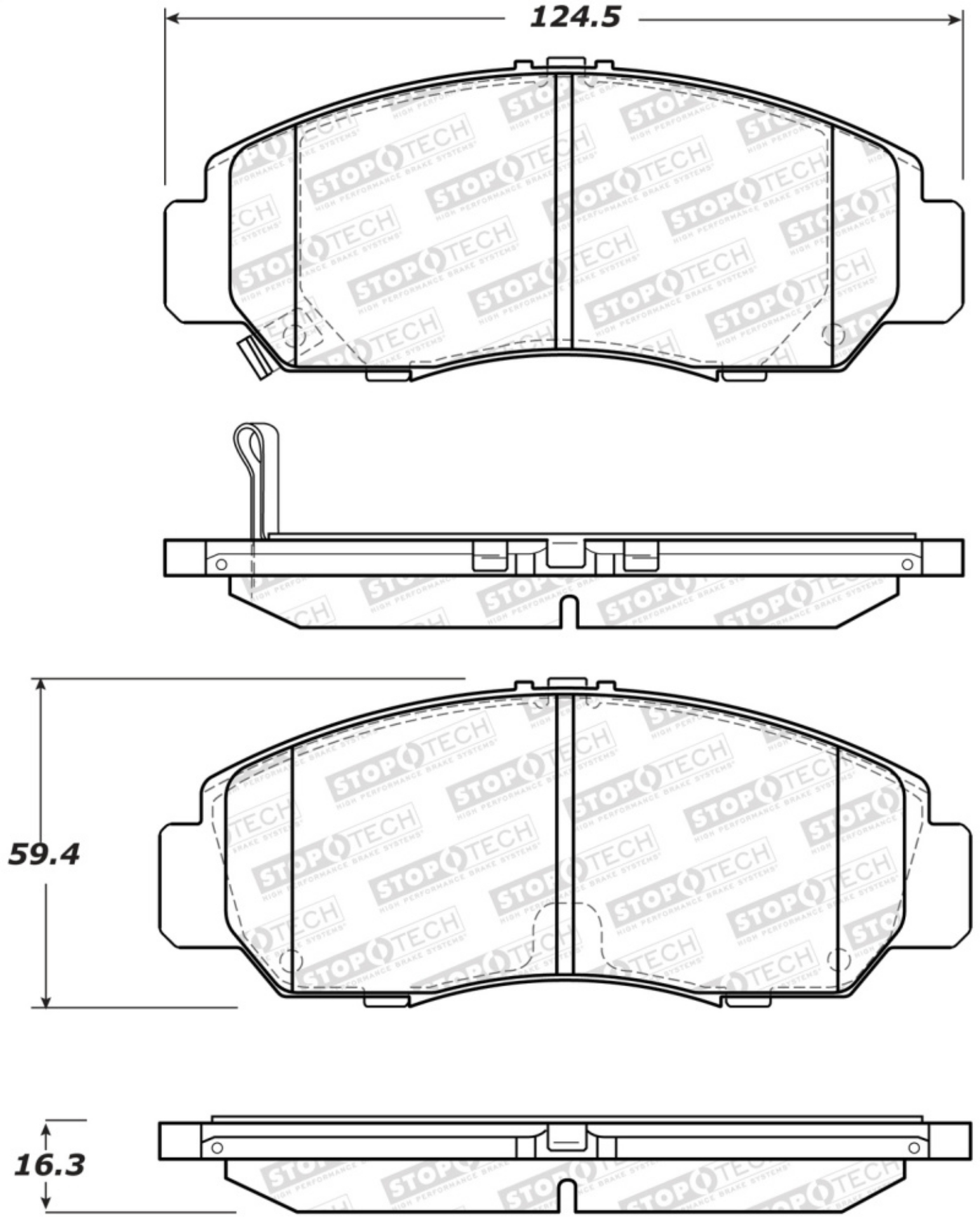 Picture of StopTech Street Brake Pads - Rear