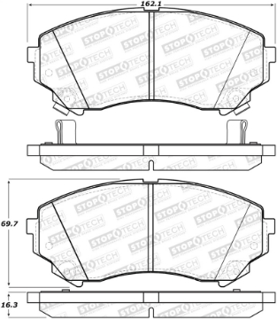 Picture of StopTech Street Brake Pads - Rear