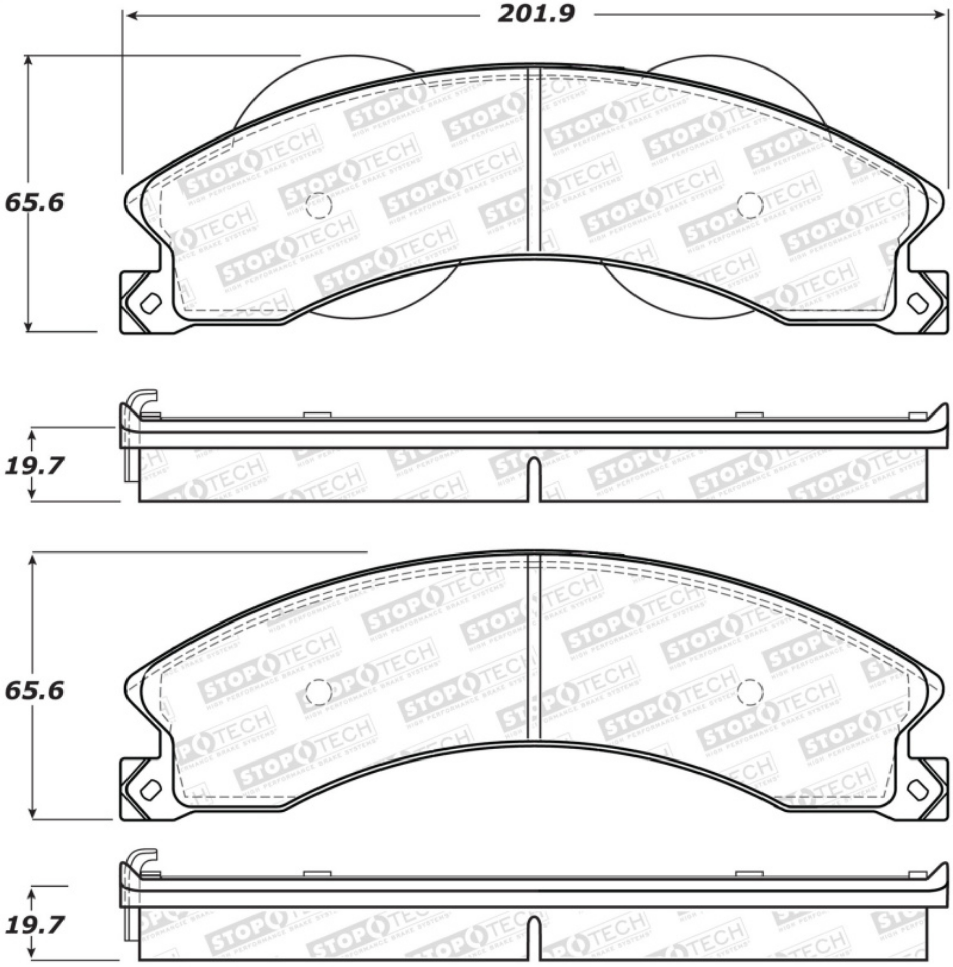 Picture of StopTech Street Brake Pads - Rear