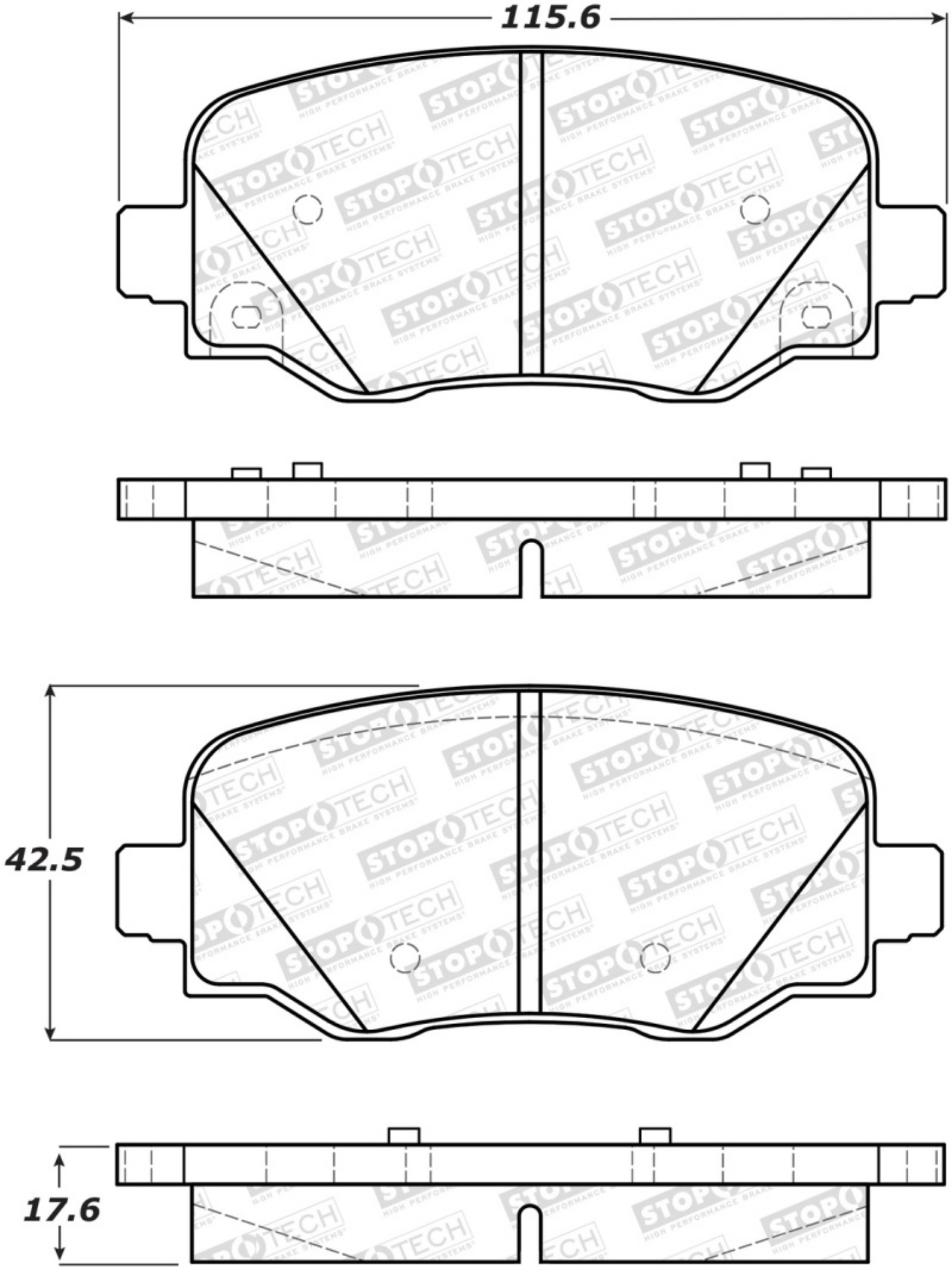 Picture of StopTech Street Brake Pads - Rear