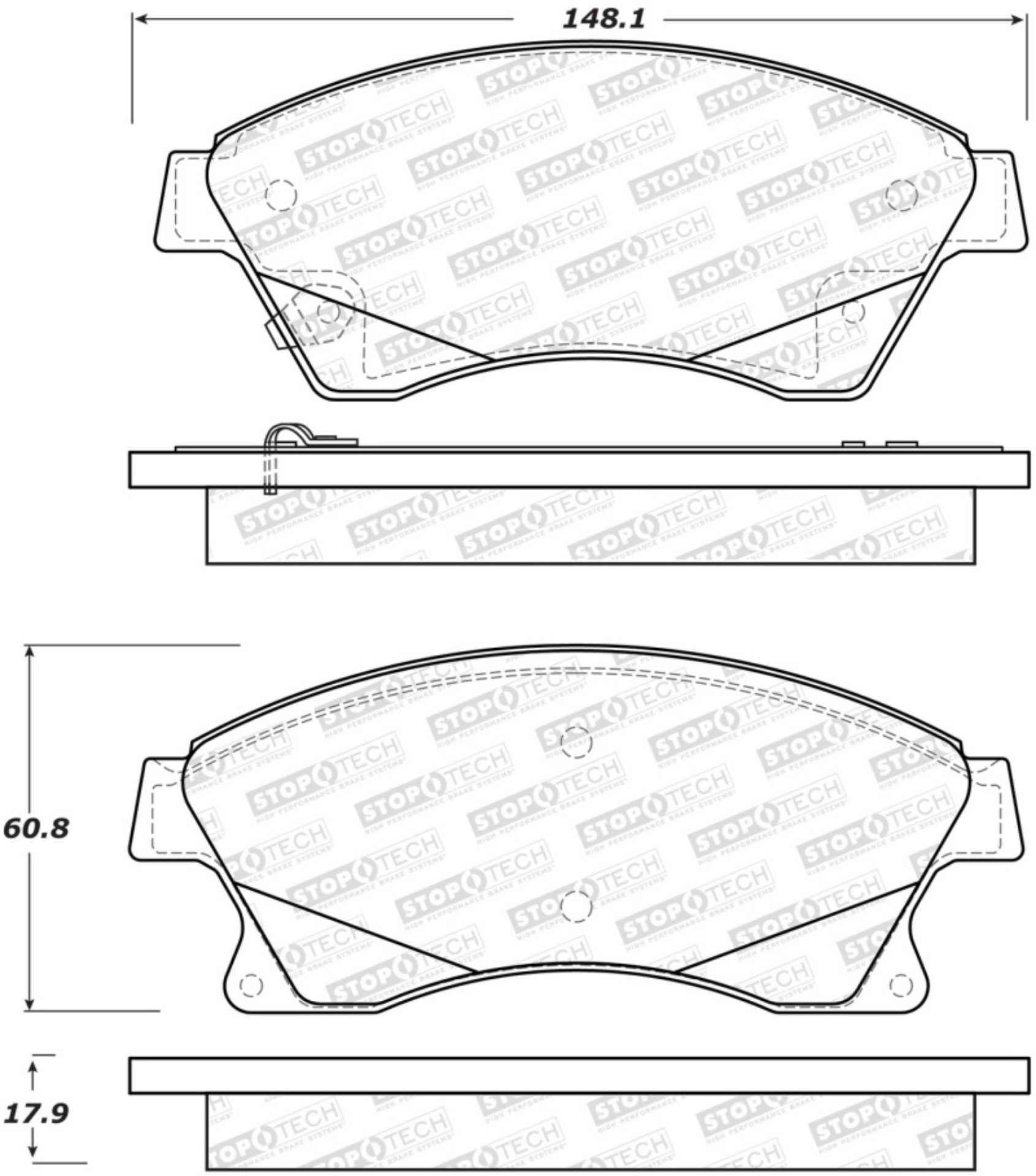 Picture of StopTech Street Brake Pads - Rear