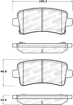 Picture of StopTech Street Brake Pads - Rear