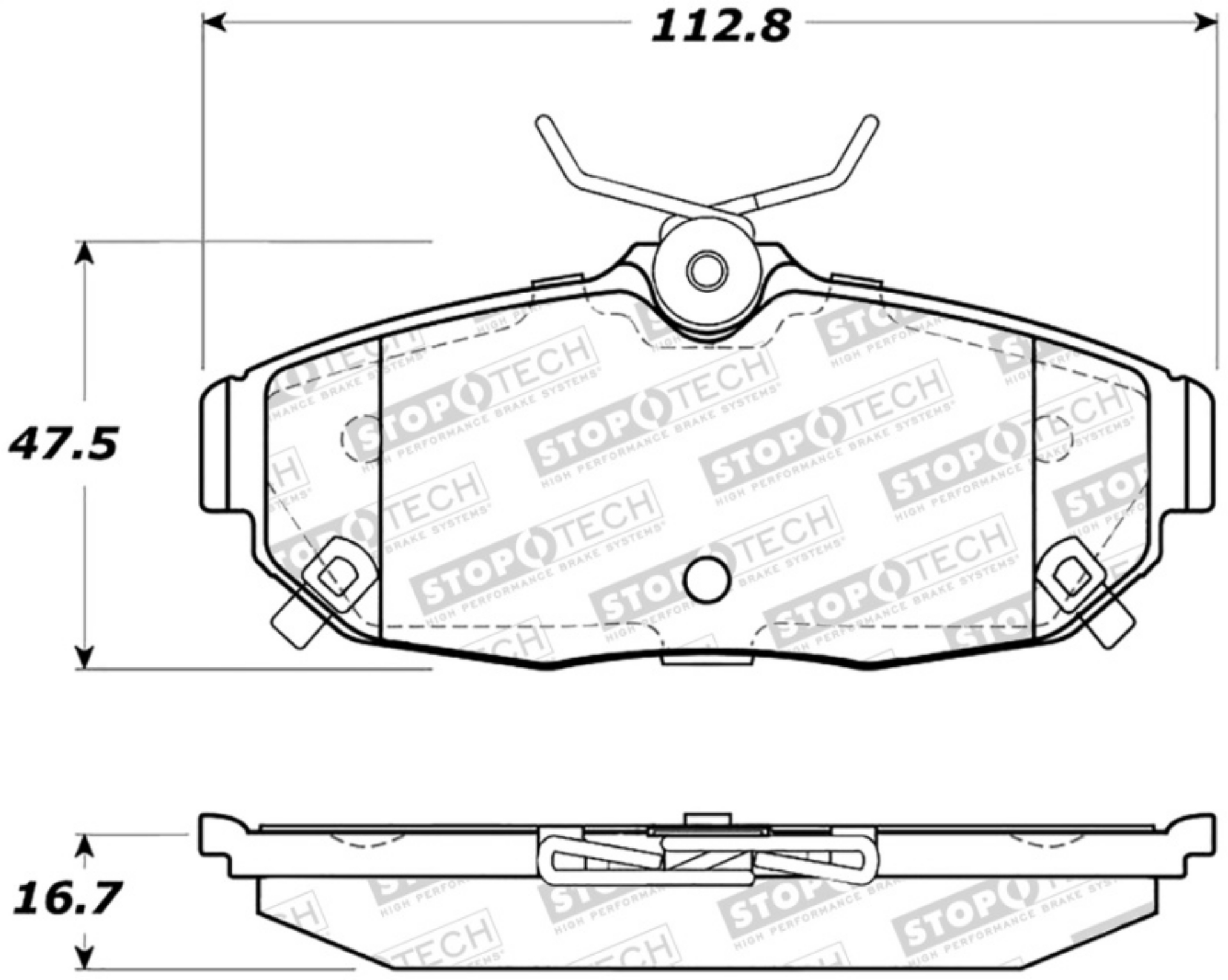 Picture of StopTech Street Brake Pads - Rear
