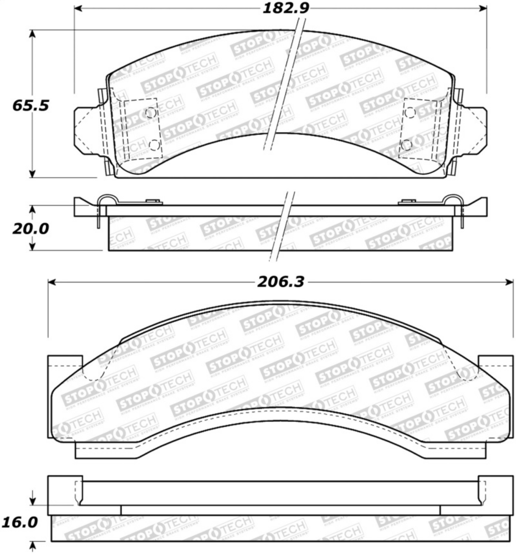 Picture of StopTech Street Brake Pads - Rear