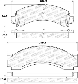 Picture of StopTech Street Brake Pads - Rear