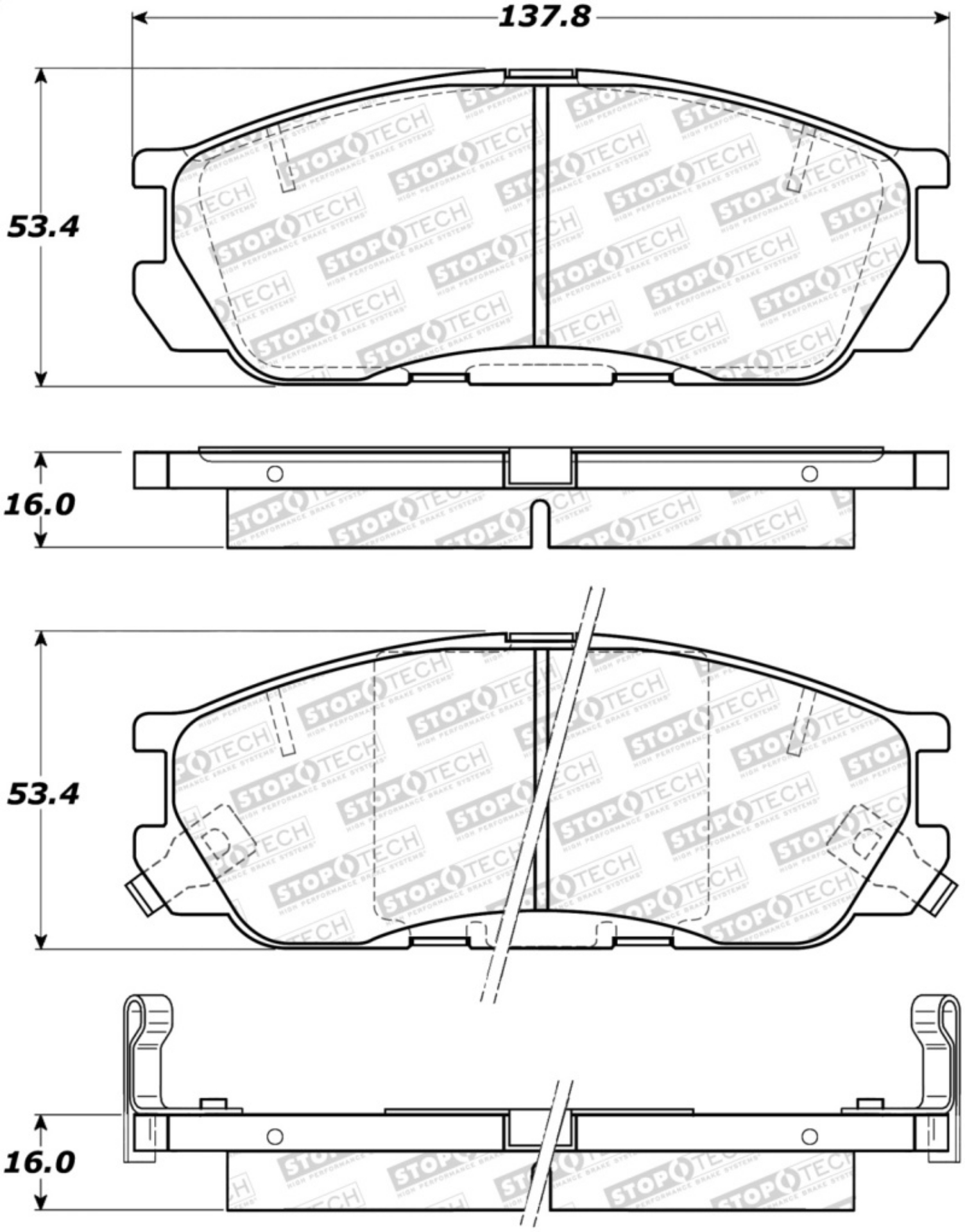 Picture of StopTech Street Brake Pads - Rear