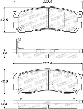 Picture of StopTech Street Brake Pads - Rear
