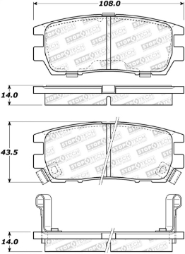 Picture of StopTech Street Brake Pads - Rear