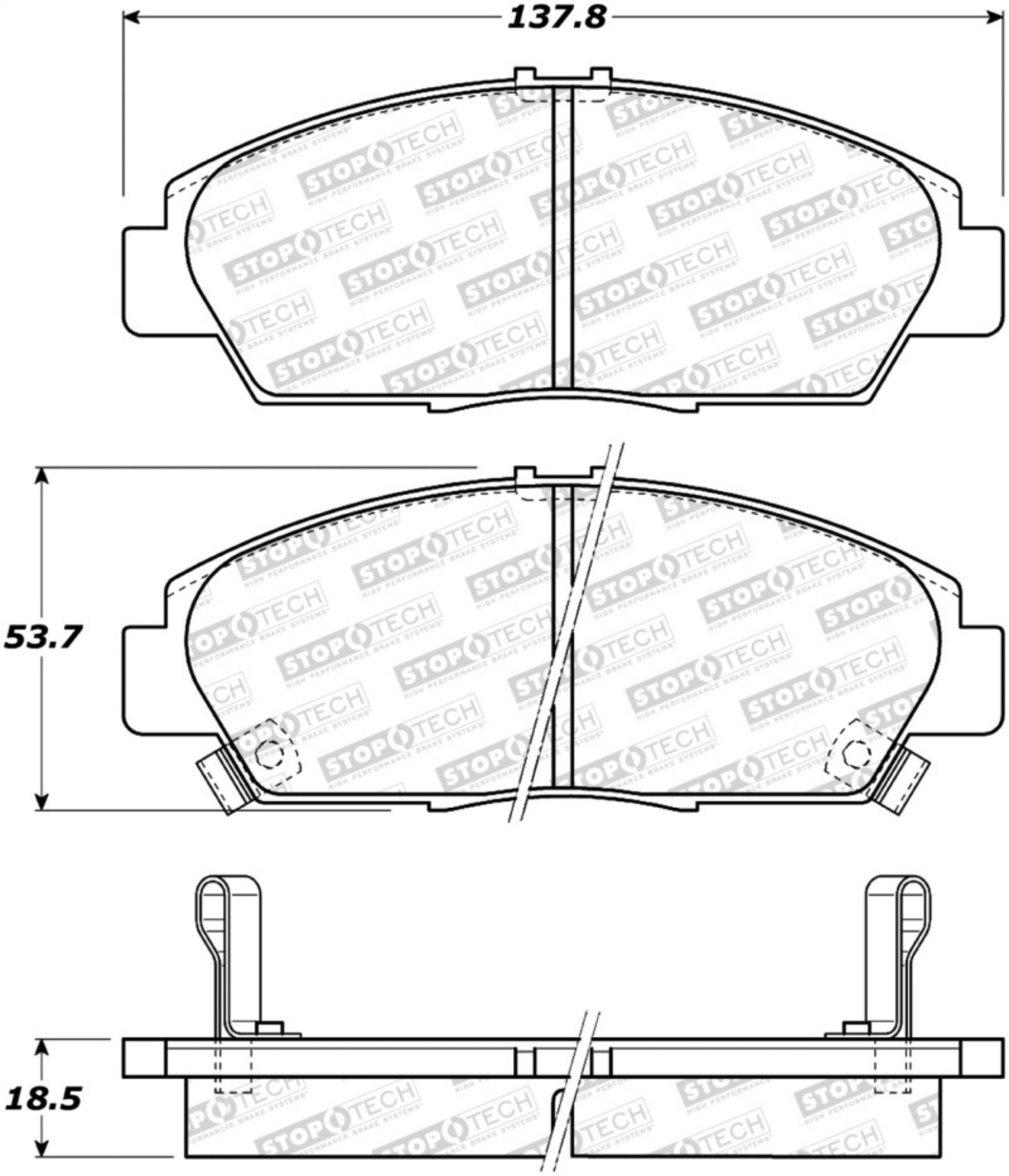 Picture of StopTech Street Brake Pads - Rear