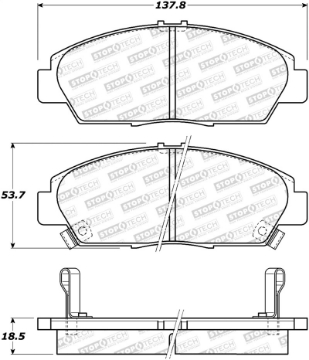Picture of StopTech Street Brake Pads - Rear