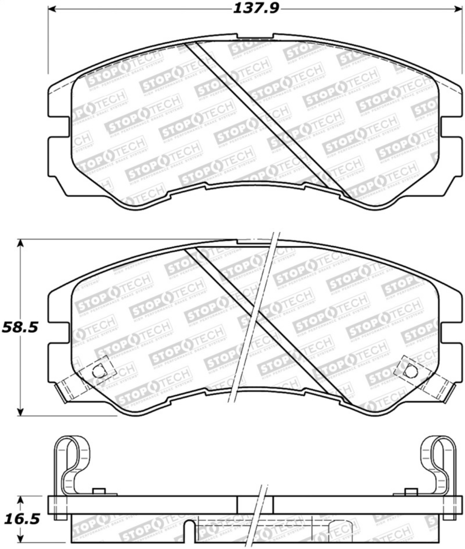 Picture of StopTech Street Brake Pads - Rear