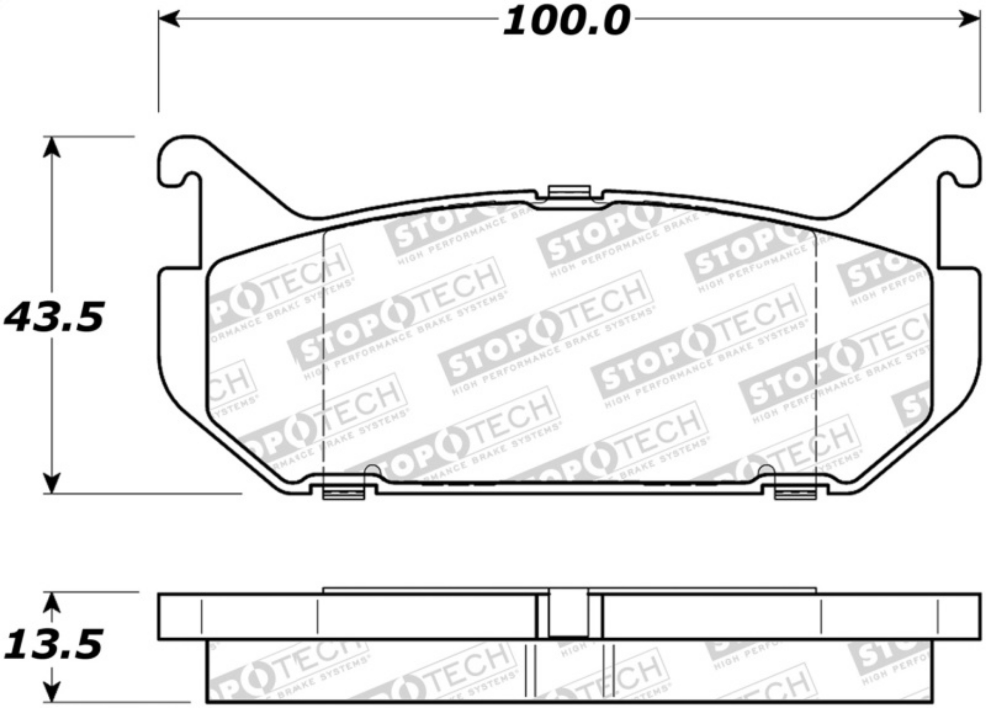 Picture of StopTech Street Brake Pads - Rear