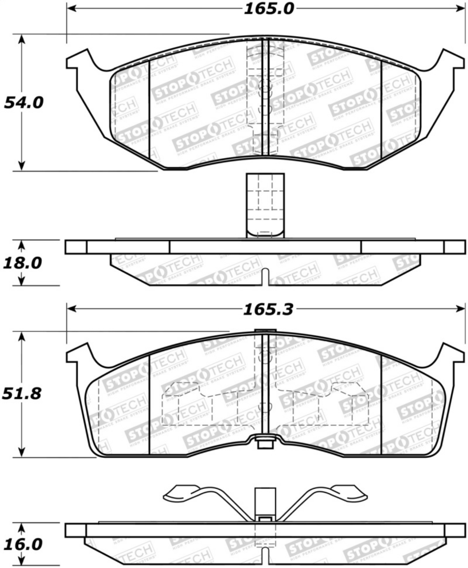 Picture of StopTech Street Brake Pads - Rear
