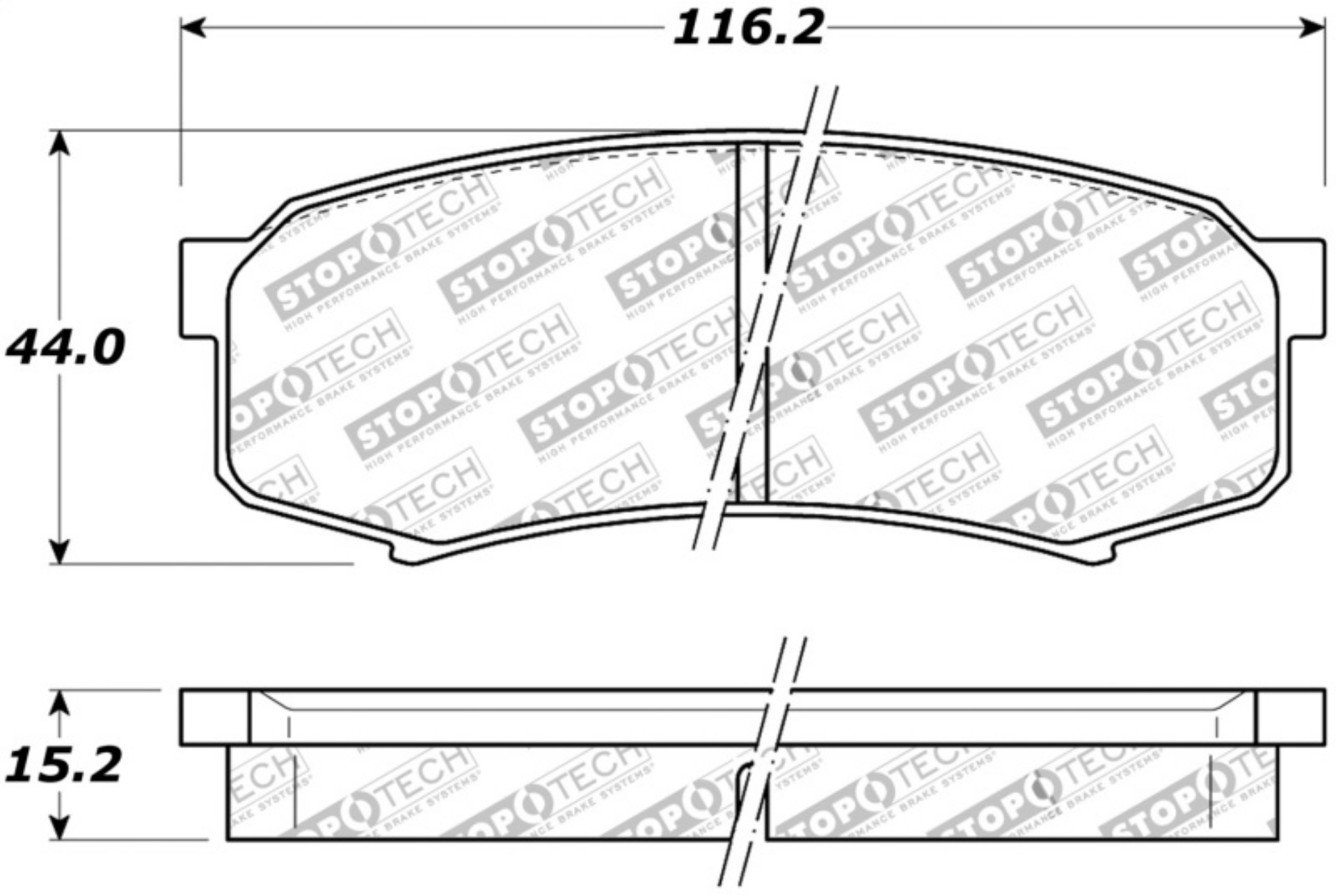 Picture of StopTech Street Brake Pads - Rear