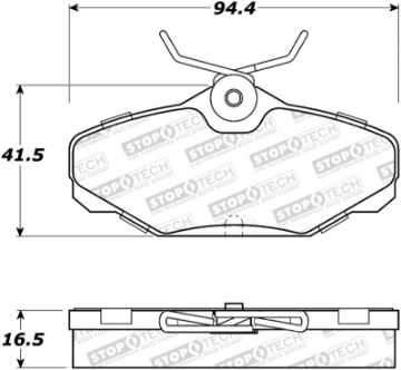 Picture of StopTech Street Brake Pads - Rear