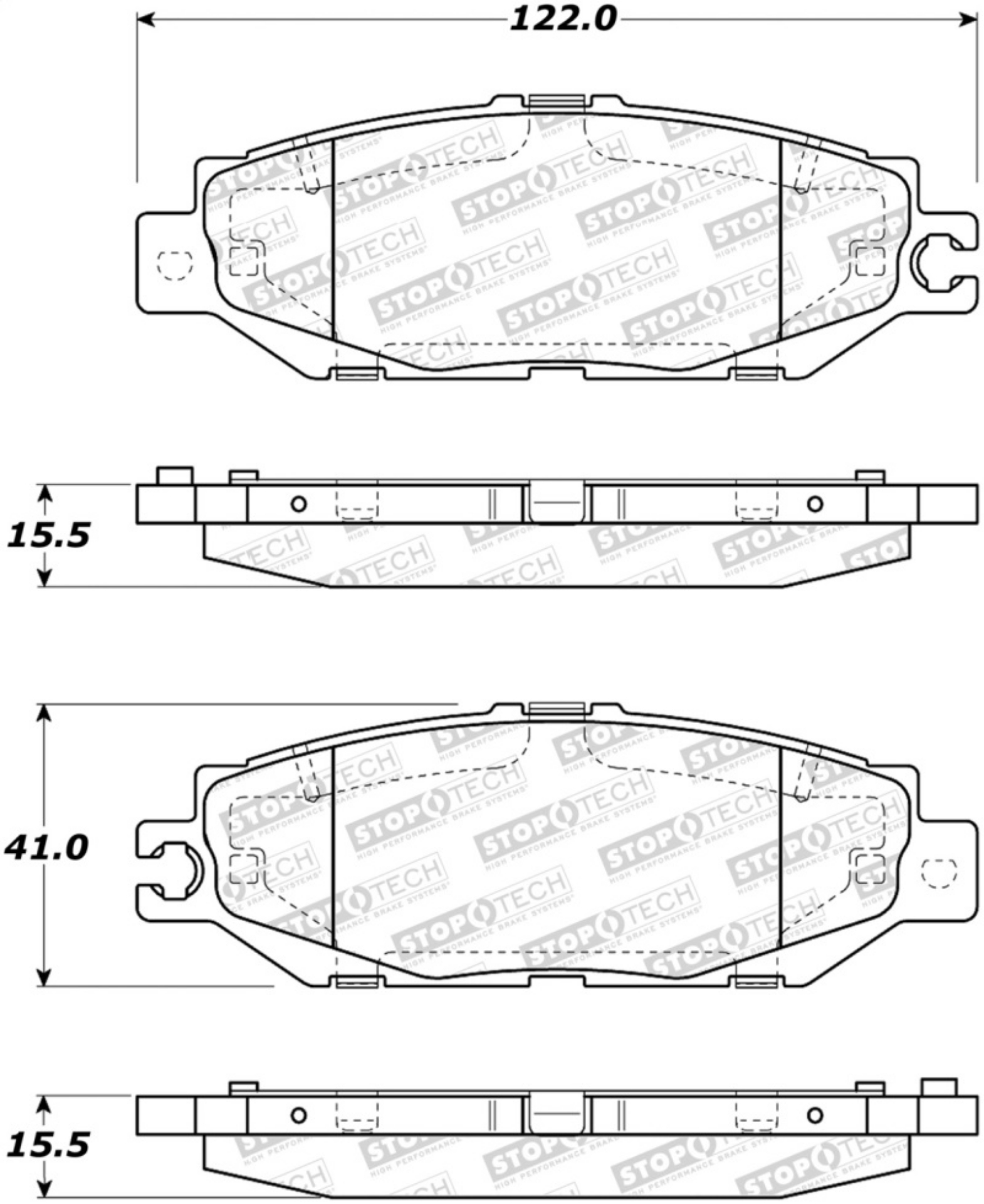 Picture of StopTech Street Brake Pads - Rear
