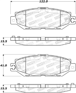 Picture of StopTech Street Brake Pads - Rear