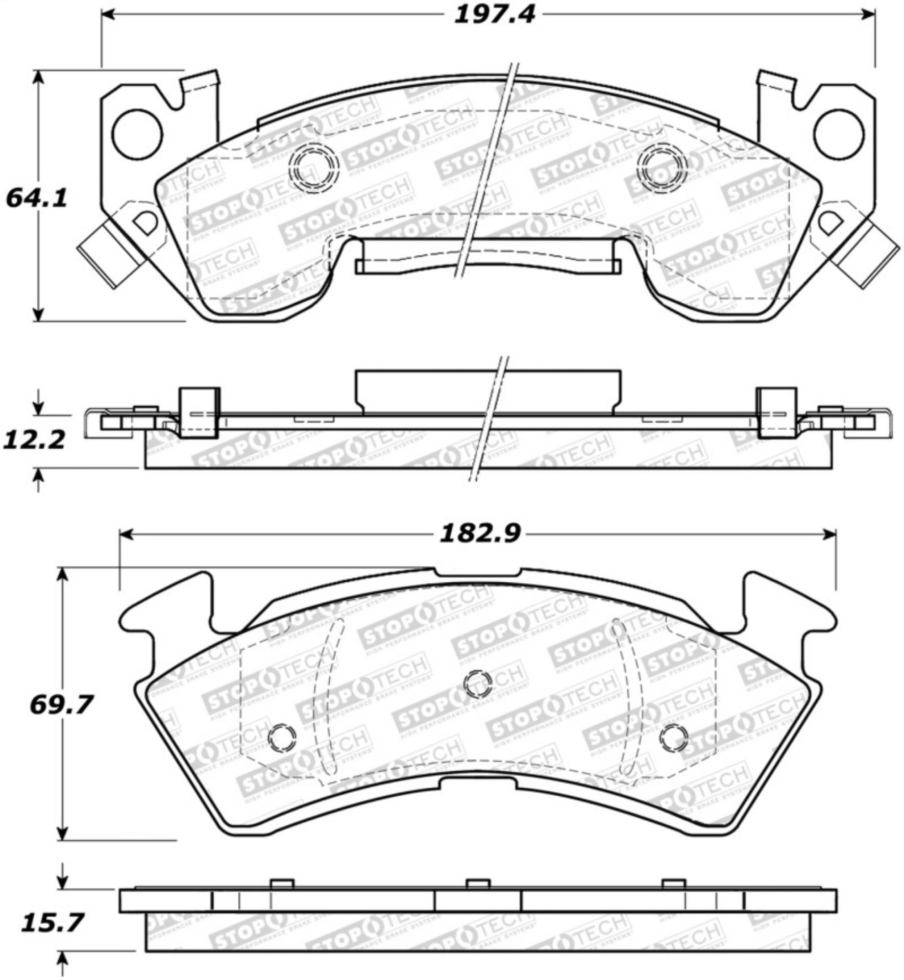 Picture of StopTech Street Brake Pads - Rear