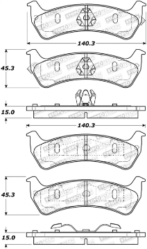 Picture of StopTech Street Brake Pads - Rear