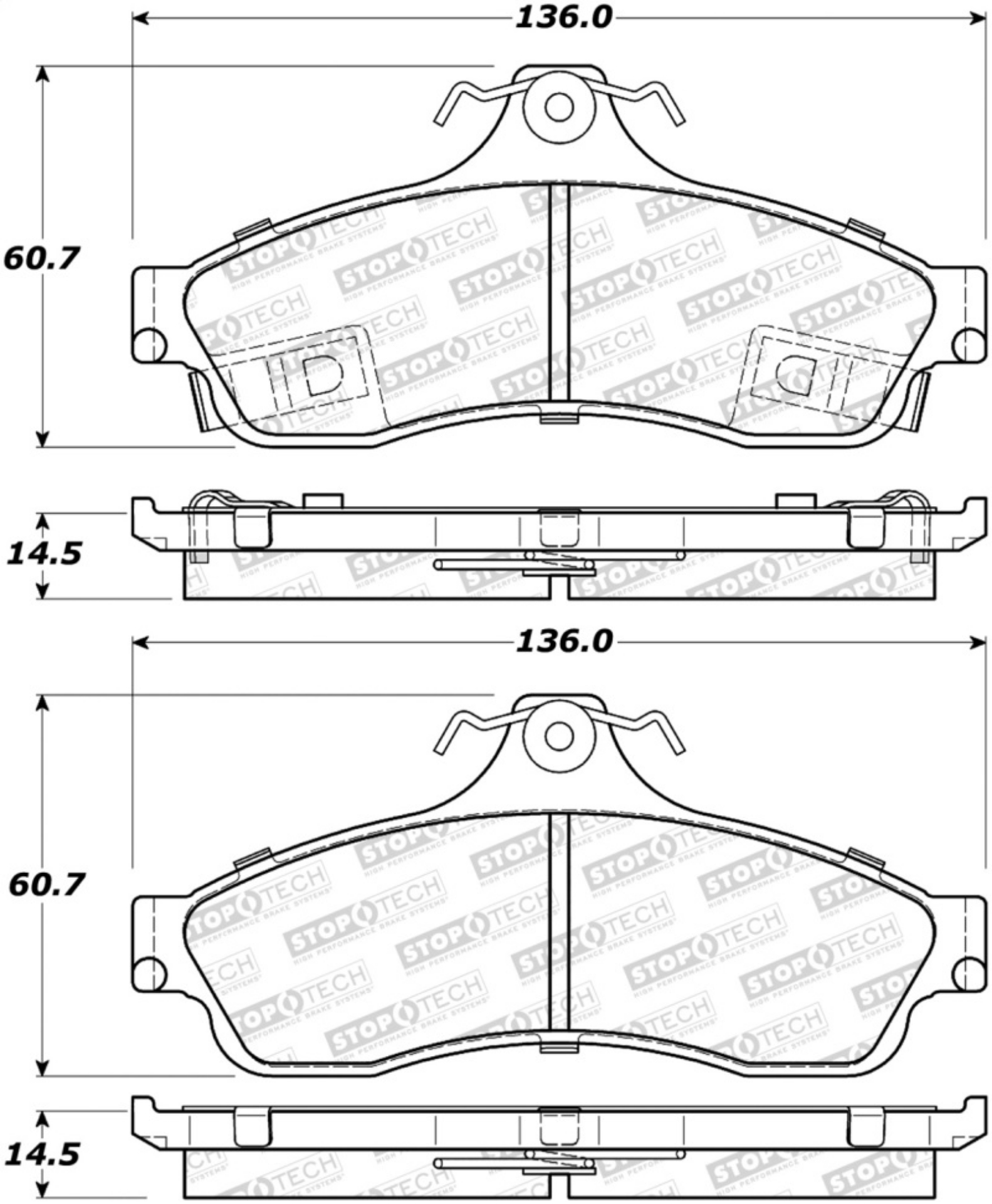 Picture of StopTech Street Brake Pads - Rear
