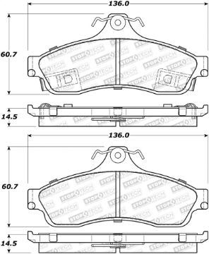 Picture of StopTech Street Brake Pads - Rear